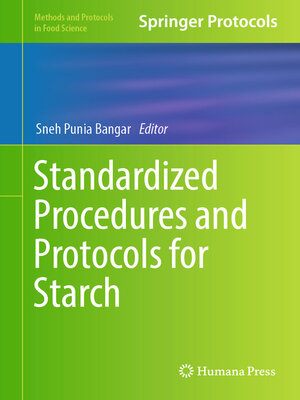 cover image of Standardized Procedures and Protocols for Starch